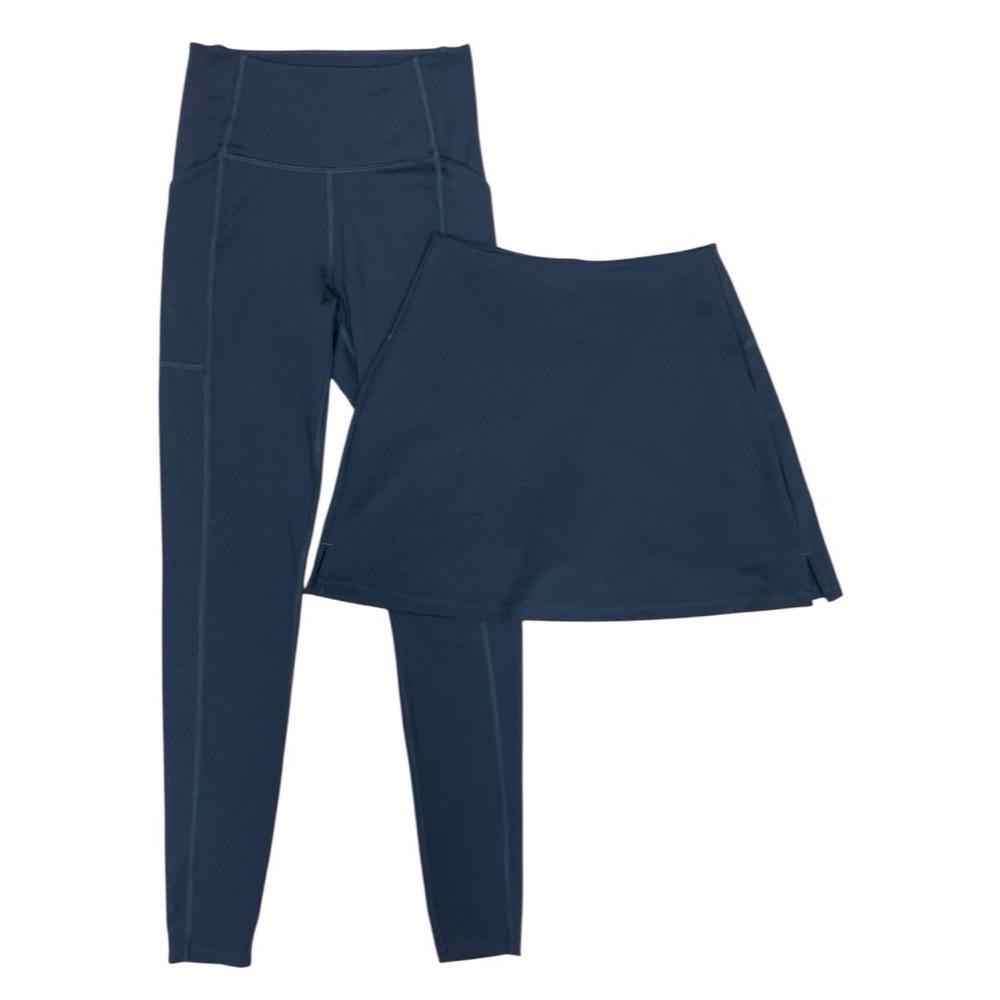 Girlfriend Collective Bundle Skyline Pocket Leggings and Sport Skort Size Small
